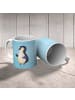 Mr. & Mrs. Panda Kaffeetasse Pinguin Marienkäfer ohne Spruch in Eisblau