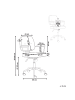 Beliani Bürostuhl PAWNEE in Rosa/Schwarz - (W) 64 x (H) 88 x (L) 43 cm