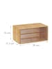 relaxdays Kosmetik Organizer in Natur