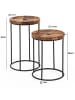 KADIMA DESIGN Design Satztisch WL5.661 Metall Beistelltisch 2er Set Klein,