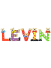 Playshoes Deko-Buchstaben "LEVIN" in bunt