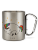 Mr. & Mrs. Panda Thermotasse Einhorn Nacht ohne Spruch in Silber