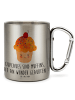 Mr. & Mrs. Panda Thermobecher Cupcake mit Spruch in Silber
