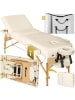tectake 3 Zonen Massageliege Somwang 218 x 102 x 90 cm, beige