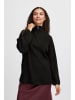 b.young Troyer BYONEMA RIB JUMPER - 20813877  Langer Strickpullover mit Troyerkragen in black denim