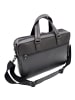 Jump Boston Aktentasche Leder 39 cm Laptopfach in black