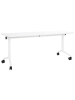 Beliani Zusammenklappbarer Schreibtisch CAVI in Weiß - (W) 180 x (H) 75 x (L) 60 cm
