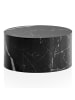KADIMA DESIGN Couchtisch MONOBLOC 60x60x30 cm Hochglanz mit Marmor Optik in Schwarz