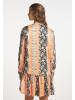 IZIA Kleid Mit Reptilprint in Orange Mehrfarbig