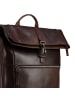Jost Lund Business-Rucksack Leder 44 cm Laptopfach braun