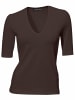 Heine Kurzarmshirt in schokobraun
