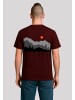 F4NT4STIC T-Shirt Escape Discover the World Forest Landscape in maroon
