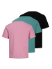 Jack and Jones 3er Pack T-Shirts Brandon Tee SS Crew Neck in Mehrfarbig