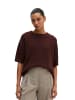 Marc O'Polo Kurzarm-Pullover loose in Black Cherry