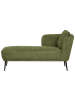 Beliani Chaiselongue ARTHEZE in Grün/Schwarz - (W) 148 x (H) 70 x (L) 64 cm