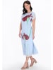 Usha Women Dress in light blue rose
