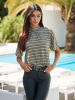 Heine Shirtbluse in oliv-schwarz-bedruckt