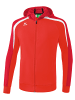 erima Liga 2.0 Trainingsjacke mit Kapuze in rot/dunkelrot/weiss