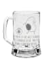 Mr. & Mrs. Panda Gravur Bierkrug Avocado Tanzen mit Spruch in Transparent