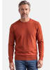 Redmond Pullover Basic in Rot / braun