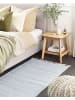 Beliani Geflochtener Teppich MALHIA in Blau - (W) 80 x (H) 0.5 x (L) 150 cm
