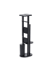 relaxdays WC Garnitur in Schwarz - (B)30 x (H)80 x (T)18 cm