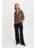 b. young BYHINVA LEOPARD BLOUSE - LIGHT WOVEN A-shape in Black Mix