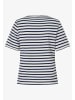 More & More T-Shirt in marine weiß