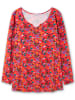 sheego by Joe Browns Longshirt in rot-gemustert
