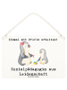 Mr. & Mrs. Panda Deko Schild Sozialpädagogin Leidenschaft mit Sp... in Weiß