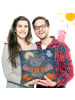 Mr. & Mrs. Panda Sofa Kissen Fledermaus Boo Design ohne Spruch in Weiß