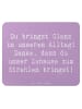 Mr. & Mrs. Panda Mouse Pad Spruch Glanz Putzfrau mit Spruch in Lavendeltraum