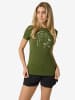 super.natural ROCK FLOWERS TEE in grün