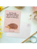 Mr. & Mrs. Panda Postkarte Igel Herzen Design mit Spruch in Weiß