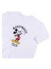 Disney Mickey Mouse T-Shirt kurzarm Mickey in Weiß