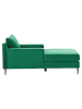 Beliani 2-tlg Chaiselongue GUERET in Grün/Schwarz
