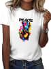 RMK T-Shirt Peace WEISS-Schwarz
