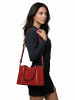 Cluty Handtasche echt Leder in rot