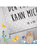 Mr. & Mrs. Panda Gästehandtuch Faultier Vogel mit Spruch in Grau Pastell