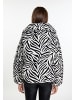 faina Steppjacke Mit Zebra-Print in Weiss Zebra