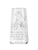 Mr. & Mrs. Panda Sektglas Einhorn Radfahrer mit Spruch in Transparent