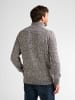 Petrol Industries Melierter Strickpullover mit Zipkragen oakford in Blau