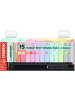 STABILO Papeterie/PBS - Textmarker - STABILO BOSS ORIGINAL Pastel - 15er Tischset - mit