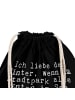 Mr. & Mrs. Panda Säckchen Ich liebe den Winter,... mit Spruch in Schwarz