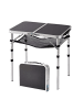 relaxdays Campingtisch in Schwarz - (B)60 x (H)60 x (T)40 cm