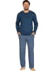 Comte Single-Jersey Schlafanzug in jeansblau