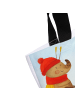Mr. & Mrs. Panda Shopper Tasche Nachtfalter Schneemann Design mi... in Weiß