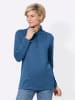 WITT WEIDEN Longshirt in mittelblau-meliert