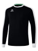 erima Unisex Erwachsene Retro Star Trikot langarm in schwarz/weiss