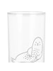 Mr. & Mrs. Panda Wasserglas Robbe Lachen ohne Spruch in Transparent